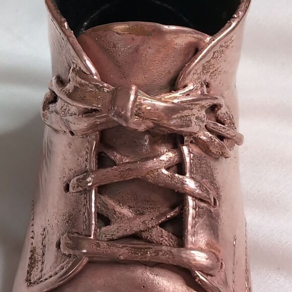 Vintage Baby Shoe Copper or Brass - Picture 9 of 9